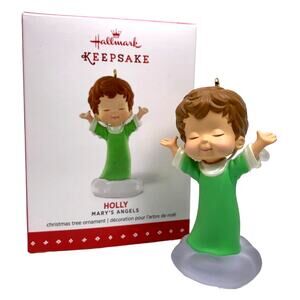 Hallmark Mary's Angels HOLLY‎ Keepsake Ornament 2015 Series #28 Green